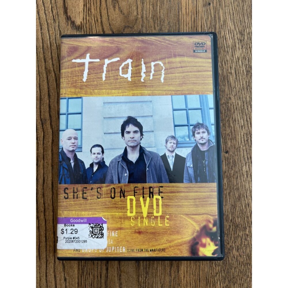 Train She's On Fire DVD Single Music Video Pre-Owned